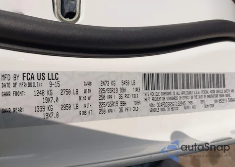 2016 Dodge Journey Crossroad из США, поврежденный, VIN 3C4PDCGG5GT132045